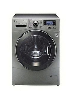 LG F14A7FDSA5 TrueSteam Washing Machine, 9kg Load, A+++ Energy Rating, 1400rpm Spin, Silver